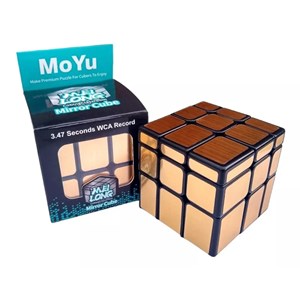 مکعب روبیک حجمی آینه ای طلایی برند مویو میلانگ MOYU مدل 8816 MF_اسباب بازی