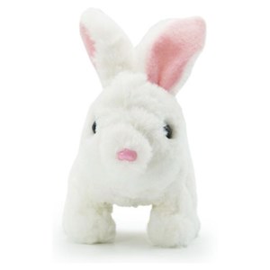 عروسک رباتیک خرگوش حرکتی رنگ سفید_اسباب بازی