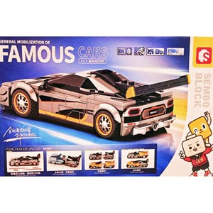 لگو تکنیک ماشین مسابقه 244 قطعه مدل 714005 FAMOUSE_اسباب بازی