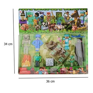 اکشن فیگور مدل ماینکرافت مجموعه 12 عددی MINECRAFT_اسباب بازی