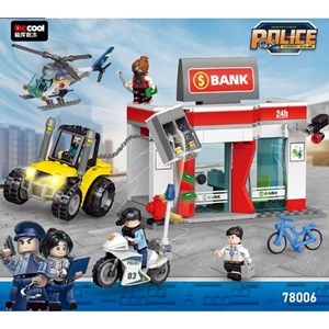 لگو سیتی ایستگاه پلیس شهر 431 قطعه مدل 78006 DECOOL Police Station City_اسباب بازی