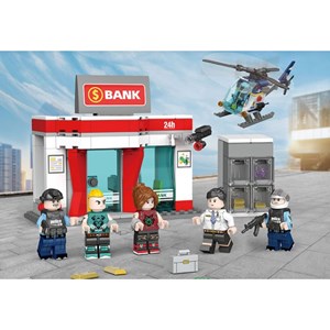 لگو سیتی ایستگاه پلیس شهر 431 قطعه مدل 78006 DECOOL Police Station City_اسباب بازی