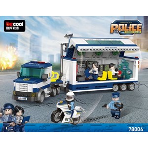 لگو سیتی کامیون فرماندهی سیار پلیس 481 قطعه مدل 78004 DECOOL Police Station City_اسباب بازی