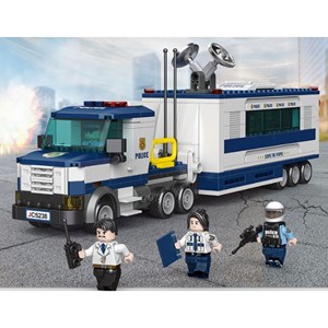 لگو سیتی کامیون فرماندهی سیار پلیس 481 قطعه مدل 78004 DECOOL Police Station City_اسباب بازی