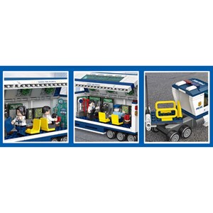 لگو سیتی کامیون فرماندهی سیار پلیس 481 قطعه مدل 78004 DECOOL Police Station City_اسباب بازی