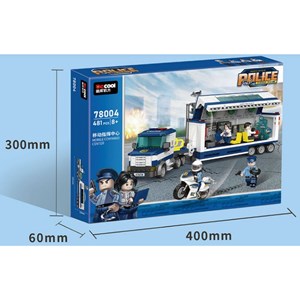 لگو سیتی کامیون فرماندهی سیار پلیس 481 قطعه مدل 78004 DECOOL Police Station City_اسباب بازی