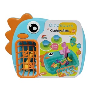 اسباب بازی سینک ظرفشویی مدل دایناسور همراه با وسایل_اسباب بازی