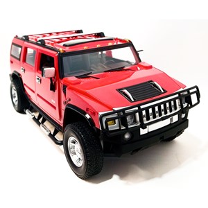ماشین کنترلی شارژی جیپ قرمز مقیاس 1:14 مدل RC Cars Hummer H2_اسباب بازی