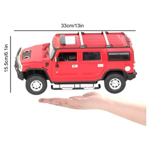 ماشین کنترلی شارژی جیپ قرمز مقیاس 1:14 مدل RC Cars Hummer H2_اسباب بازی
