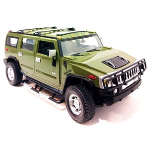 ماشین کنترلی شارژی جیپ سبز مقیاس 1:14 مدل RC Cars Hummer H2_اسباب بازی