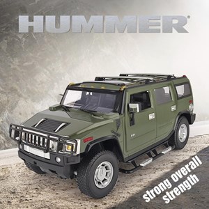 ماشین کنترلی شارژی جیپ سبز مقیاس 1:14 مدل RC Cars Hummer H2_اسباب بازی
