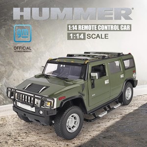 ماشین کنترلی شارژی جیپ سبز مقیاس 1:14 مدل RC Cars Hummer H2_اسباب بازی