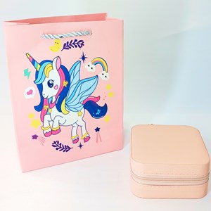 جعبه ساخت دستبند و گردنبند همراه با بگ هدیه یونیکورن _اسباب بازی