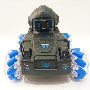 تانک کنترلی شارژی چرخ کپسول تیر ژله ای دودزا_اسباب بازی