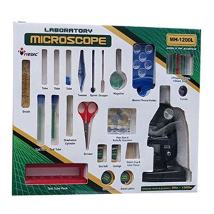 میکروسکوپ مدیک همراه با پایه موبایل مدل Medic Microscope MH-1200L_اسباب بازی