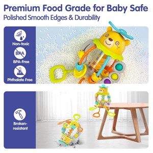 اسباب‌ بازی جغجغه آویزی هولی تویز طرح خرس مدل Hola Toys HE7916_اسباب بازی