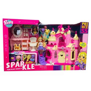 ست خانه عروسک باربی همراه با وسایل PRINCESS_اسباب بازی