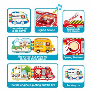 اسباب بازی کتاب موزیکال طرح ماشین مشاغل مدل فایو استار Five Star_اسباب بازی