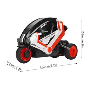 اسباب بازی موتور سیکلت 3 چرخ کنترلی شارژی نارنجی مقیاس 1:8 TRICYCLE STUNT_اسباب بازی
