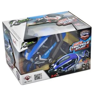 اسباب بازی موتور سیکلت 3 چرخ کنترلی شارژی آبی مقیاس 1:8 TRICYCLE STUNT_اسباب بازی