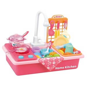 اسباب بازی سینک ظرفشویی به همراه اجاق گاز HOME KITCHEN_اسباب بازی