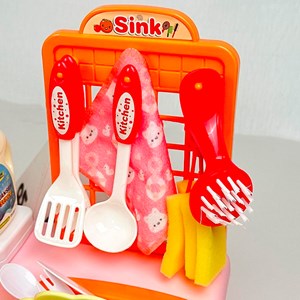 اسباب بازی سینک ظرفشویی به همراه اجاق گاز HOME KITCHEN_اسباب بازی