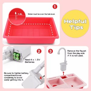 اسباب بازی سینک ظرفشویی به همراه اجاق گاز HOME KITCHEN_اسباب بازی