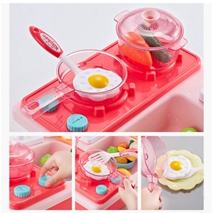 اسباب بازی سینک ظرفشویی به همراه اجاق گاز HOME KITCHEN_اسباب بازی