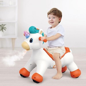 راکر یونی کورن موزیکال 3 کاره هولی تویز مدل Hola Toys HE898800_اسباب بازی