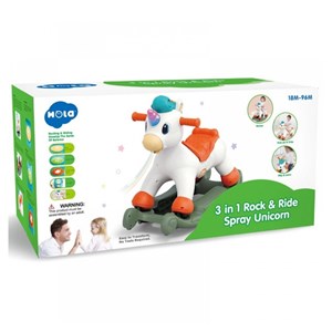 راکر یونی کورن موزیکال 3 کاره هولی تویز مدل Hola Toys HE898800_اسباب بازی