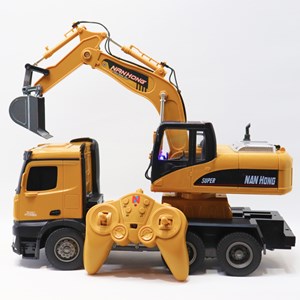 اسباب بازی بیل مکانیکی کنترلی بزرگ مقیاس 1:14 مدل EXCAVATOR LOADER NAN HONG 9916_اسباب بازی
