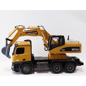 اسباب بازی بیل مکانیکی کنترلی بزرگ مقیاس 1:14 مدل EXCAVATOR LOADER NAN HONG 9916_اسباب بازی