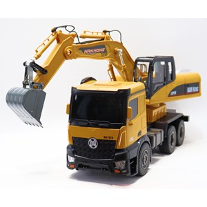 اسباب بازی بیل مکانیکی کنترلی بزرگ مقیاس 1:14 مدل EXCAVATOR LOADER NAN HONG 9916_اسباب بازی