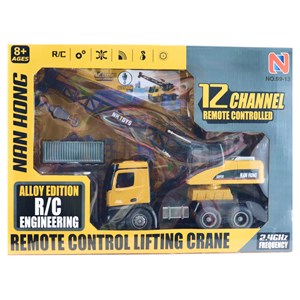 اسباب بازی جرثقیل کنترلی بزرگ مقیاس 1:14 مدل REMOTE CONTROL LIFTING CRANE NAN HONG 9913_اسباب بازی