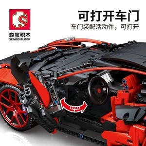 لگو تکنیک ماشین کنترلی شارژی 1827 قطعه با مقیاس 1:10 مدل 701026 SEMBO Technical_اسباب بازی