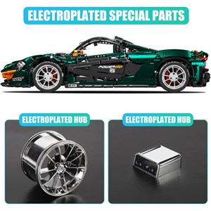 لگو تکنیک ماشین مسابقه ای 3268 قطعه با مقیاس 1:8 مدل Mould King 13091 Technik Sports Car Model_اسباب بازی