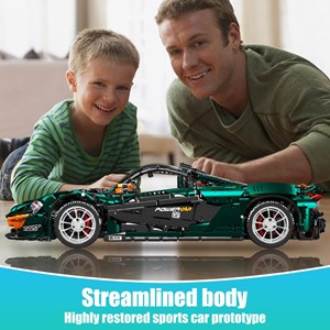 لگو تکنیک ماشین مسابقه ای 3268 قطعه با مقیاس 1:8 مدل Mould King 13091 Technik Sports Car Model_اسباب بازی