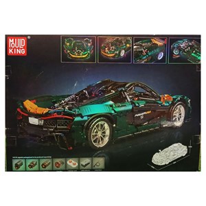 لگو تکنیک ماشین مسابقه ای 3268 قطعه با مقیاس 1:8 مدل Mould King 13091 Technik Sports Car Model_اسباب بازی
