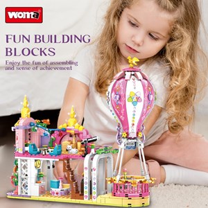 لگو فرندز خانه ویلایی با بالون 543 قطعه مدل WOMA TOY C0257_اسباب بازی