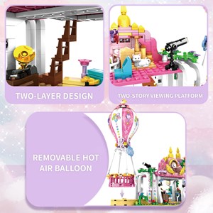 لگو فرندز خانه ویلایی با بالون 543 قطعه مدل WOMA TOY C0257_اسباب بازی