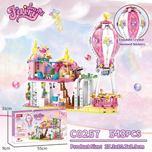 لگو فرندز خانه ویلایی با بالون 543 قطعه مدل WOMA TOY C0257_اسباب بازی