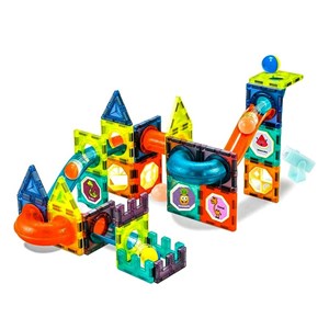 اسباب بازی ساختنی تایل مگنتی 42 قطعه مدل Magnetic DIY_اسباب بازی