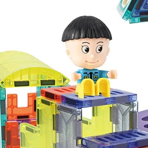 اسباب بازی ساختنی تایل مگنتی 100 قطعه مدل Magic Magna Tiles_اسباب بازی