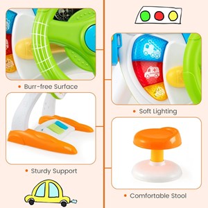 اسباب بازی فرمان موزیکال با صندلی مدل 1712 Baoli Dreaming Party Simulated Driver_اسباب بازی