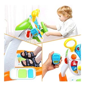اسباب بازی فرمان موزیکال با صندلی مدل 1712 Baoli Dreaming Party Simulated Driver_اسباب بازی