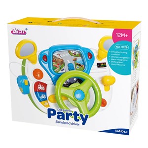 اسباب بازی فرمان موزیکال با صندلی مدل 1712 Baoli Dreaming Party Simulated Driver_اسباب بازی