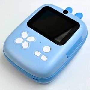 دوربین عکاسی و فیلمبرداری دیجیتال کودک با چاپ فوری حرارتی طرح خرگوش آبی_اسباب بازی