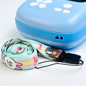 دوربین عکاسی و فیلمبرداری دیجیتال کودک با چاپ فوری حرارتی طرح خرگوش آبی_اسباب بازی