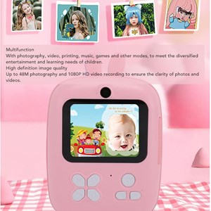 دوربین عکاسی و فیلمبرداری دیجیتال کودک با چاپ فوری حرارتی طرح خرگوش آبی_اسباب بازی