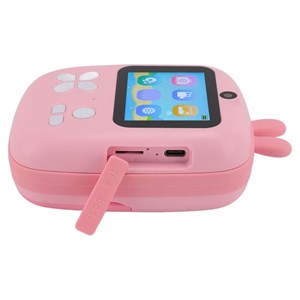 دوربین عکاسی و فیلمبرداری دیجیتال کودک با چاپ فوری حرارتی طرح خرگوش صورتی_اسباب بازی